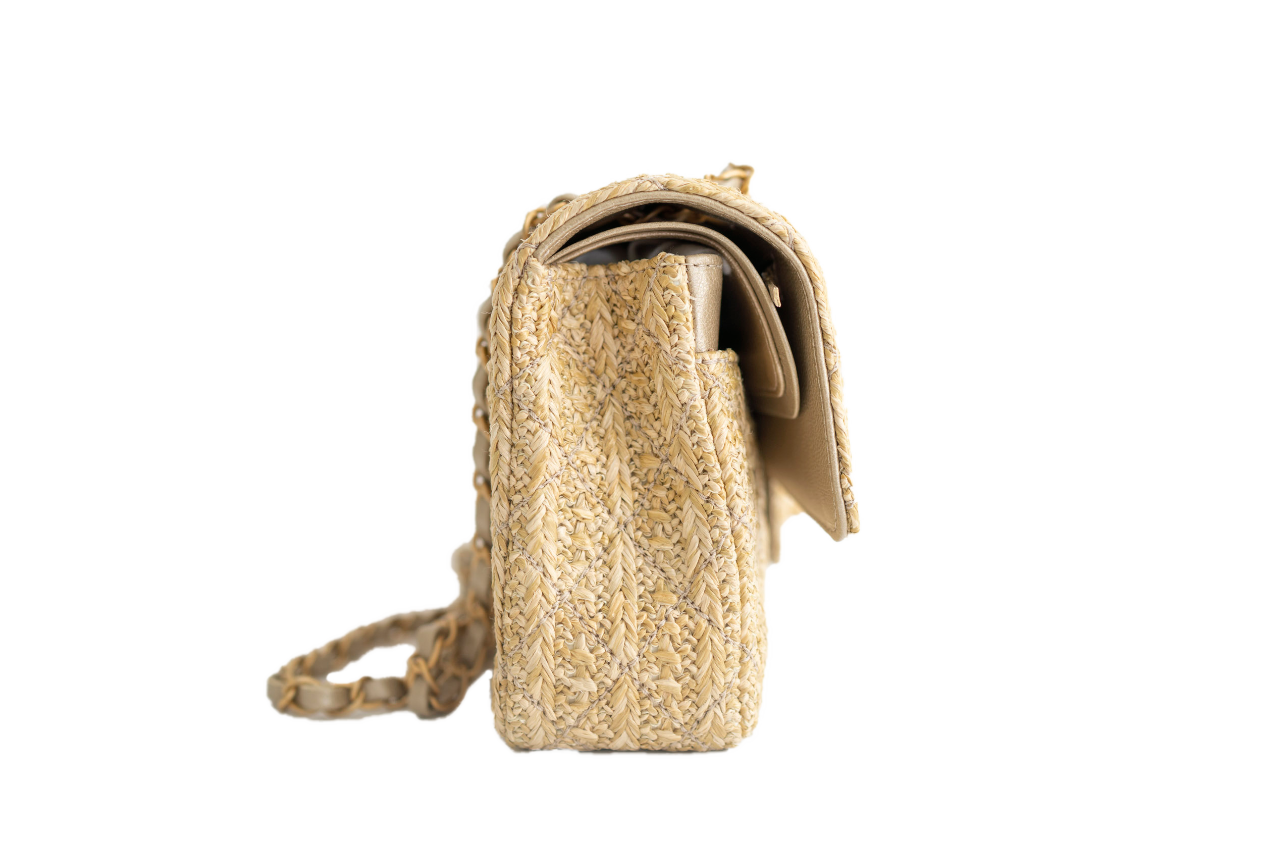 chanel-beige-braided-canvas-classic-medium-double-flap-bag-2