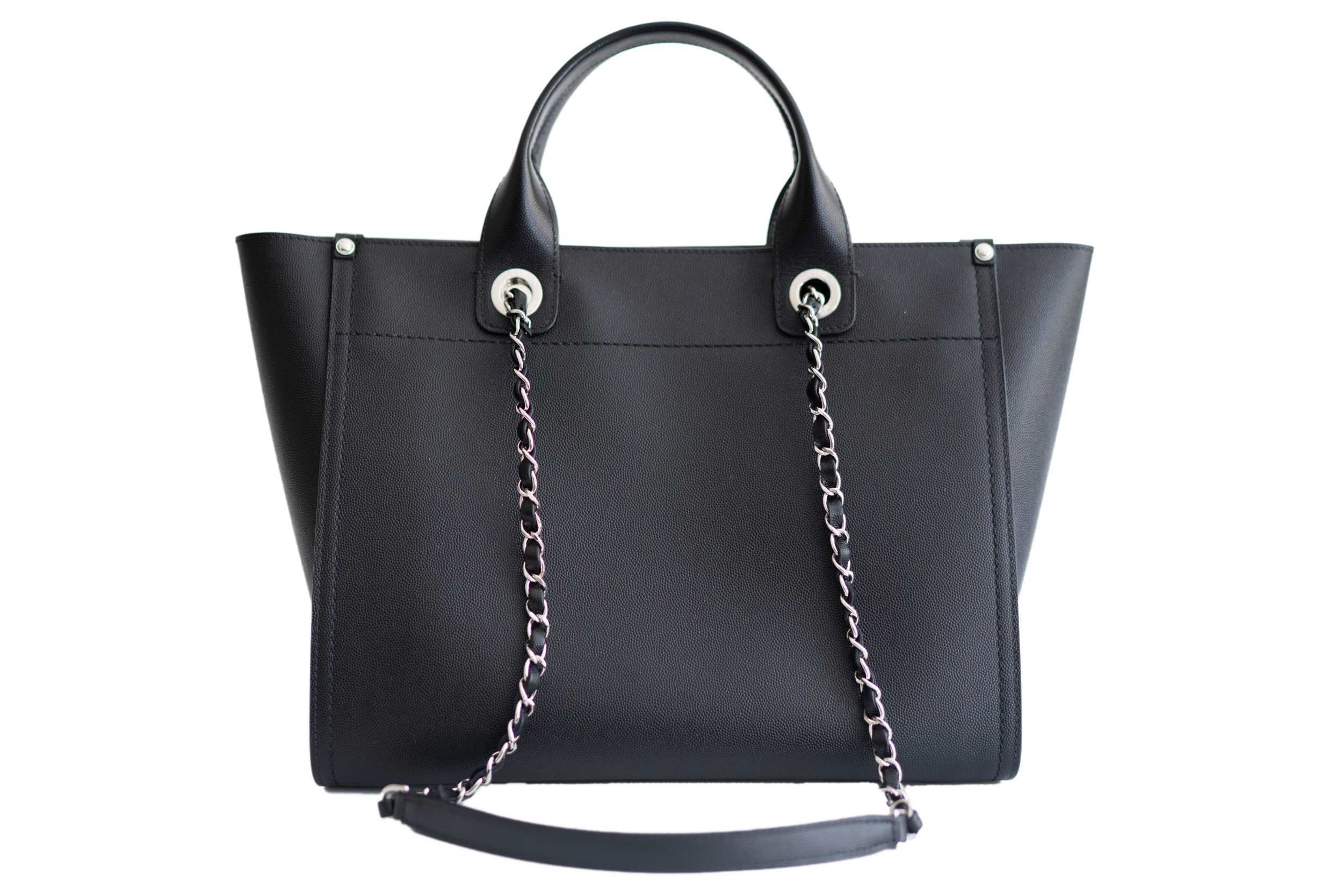 Small Deauville Studded Logo Tote Bag - Image 3