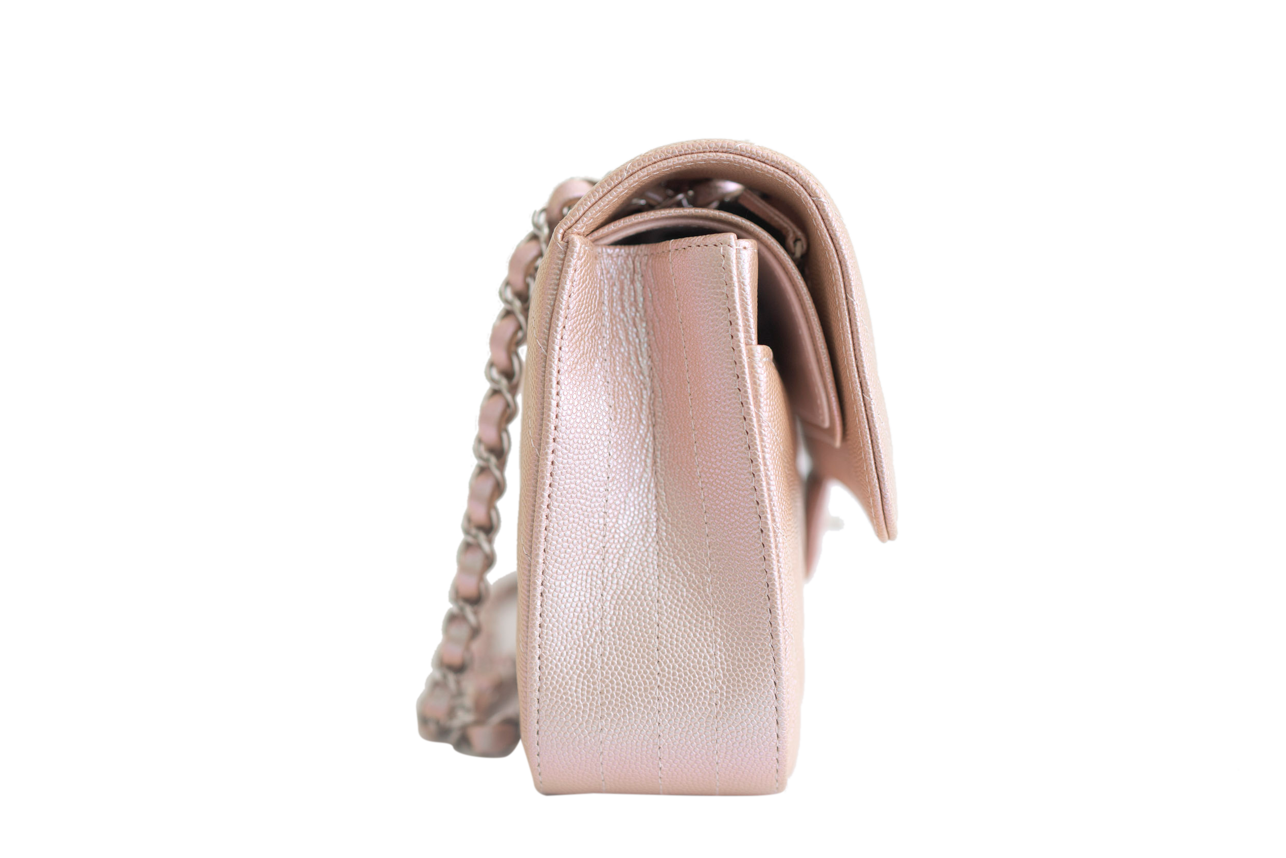chanel-light-gold-pink-iridescent-caviar-leather-classic-medium-chevron-double-flap-bag-2