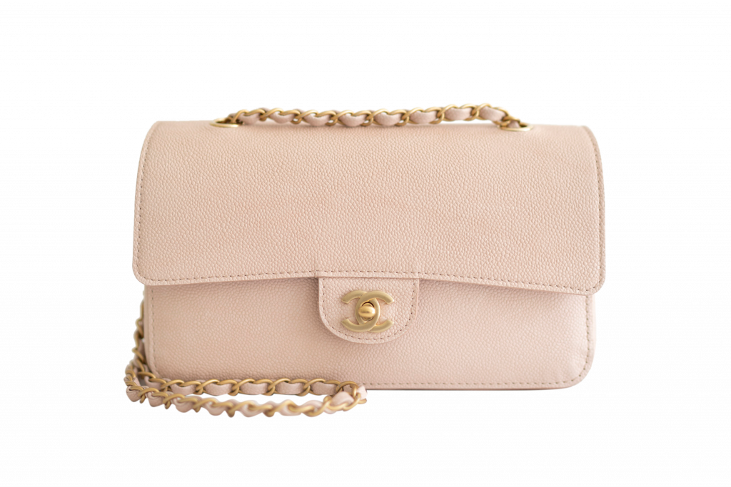 Chanel Classic 2.55 Medium Flap in Baby Pink Caviar with Gold Hardware -  SOLD