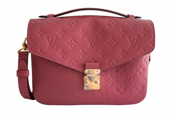 Louis Vuitton Metis Pochette Empreinte Leather Crossbody Bag Red